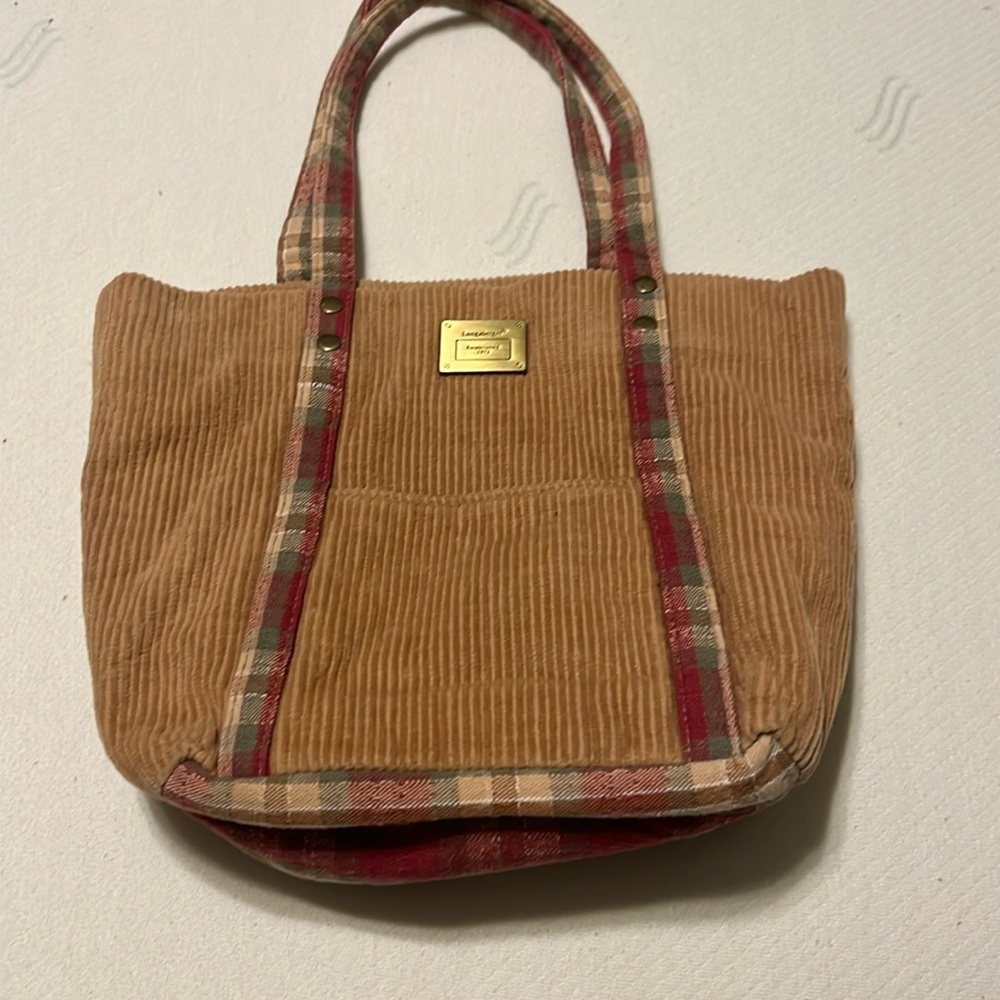 Longaberger Corduroy purse